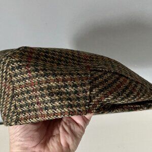 Super Tweed New Wool Tweed Newsboy Golf Hunting Heritage Preppy 80s Flat Cap M